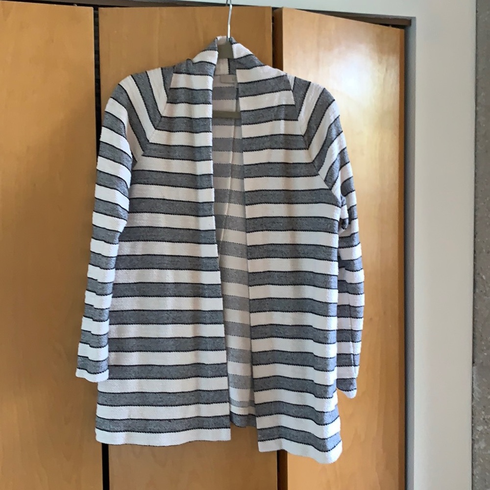 LOFT Striped Cardigan